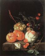 Jan Davidz de Heem still life of fruit oil